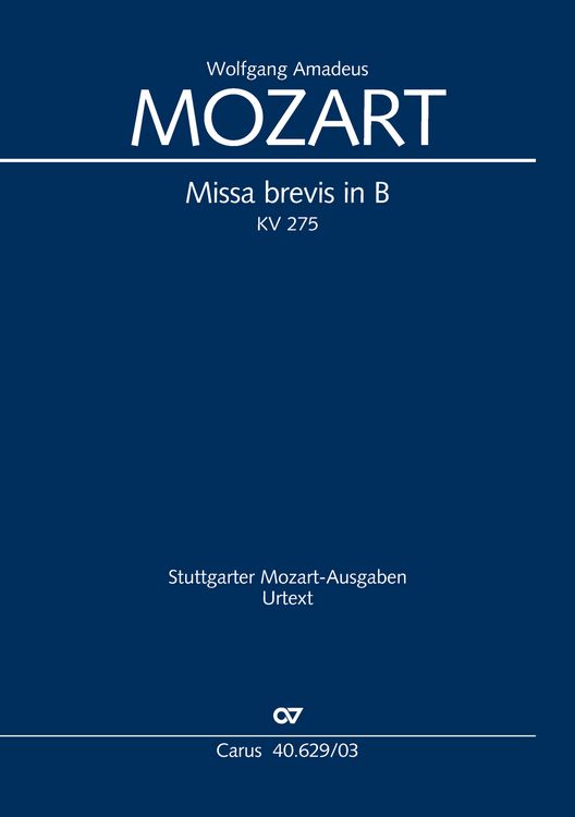 Produktbild: Missa brevis in B (Klavierauszug)
