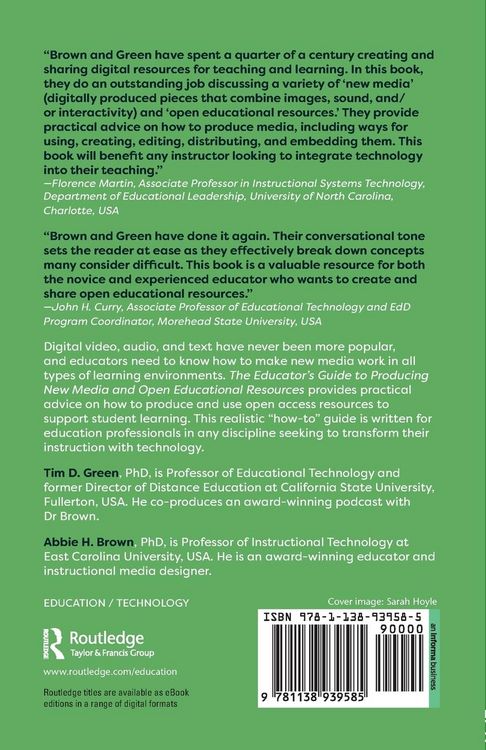 Produktbild: The Educator's Guide to Producing New Media and Open Educational Resources