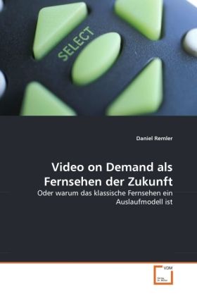 Produktbild: Remler, D: Video on Demand als Fernsehen der Zukunft