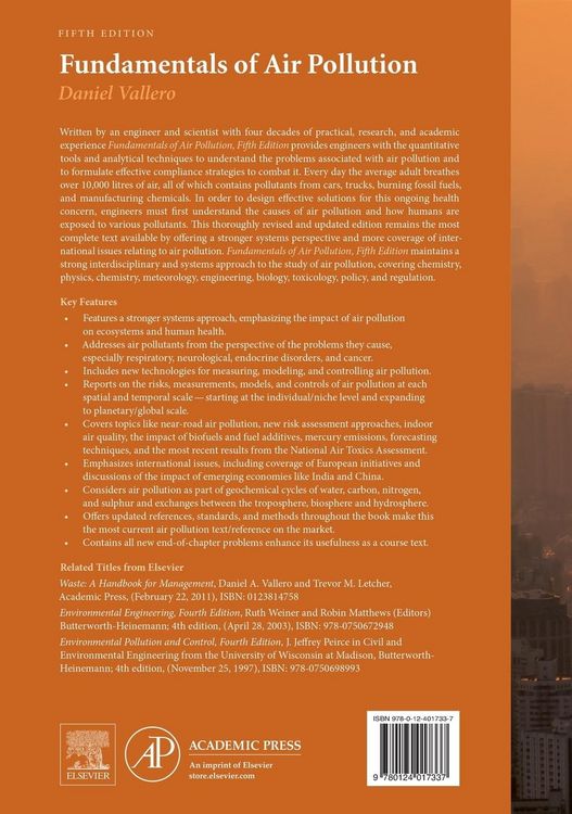Produktbild: Fundamentals of Air Pollution