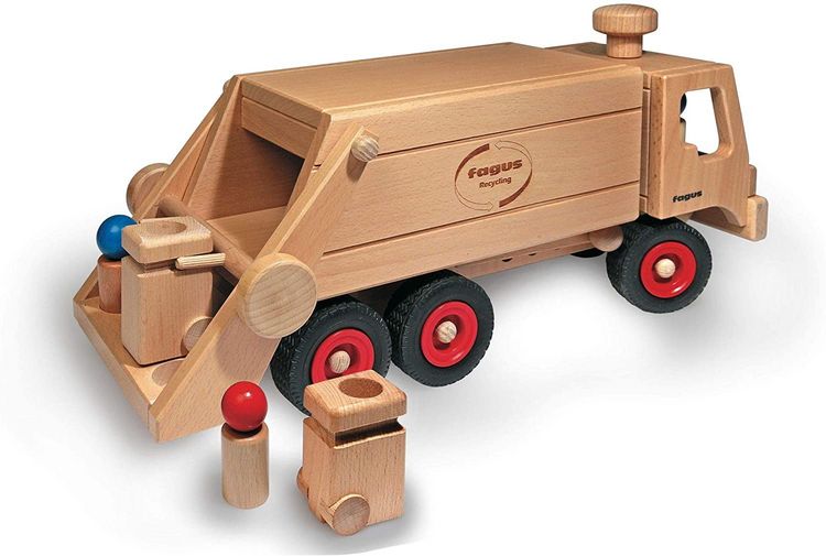 Produktbild: Fagus 10.66 - M&uuml;llkipper, M&uuml;llauto, Holzspielzeug