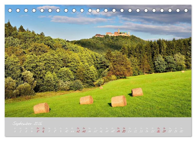 Produktbild: Th&uuml;ringer Wald Das Gr&uuml;ne Herz Deutschlands (Tischkalender 2026 DIN A5 quer), CALVENDO Monatskalender