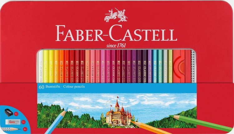 Produktbild: Faber-Castell Buntstift hexagonal 60er Metalletui