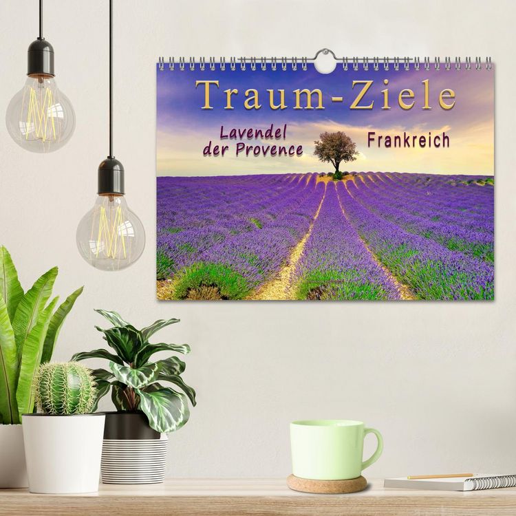 Produktbild: Traum-Ziele - Lavendel der Provence, Frankreich (Wandkalender 2026 DIN A4 quer), CALVENDO Monatskalender