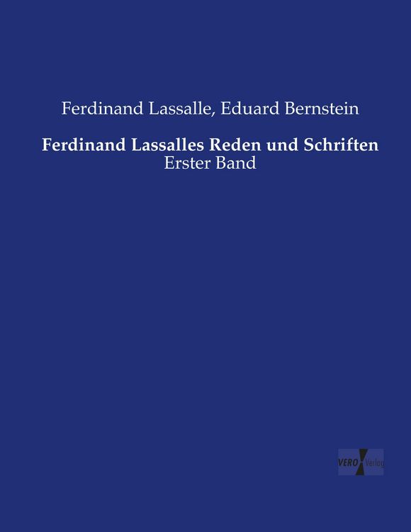 Produktbild: Ferdinand Lassalles Reden und Schriften