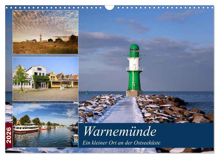 Produktbild: Urlaub in Warnem&uuml;nde (Wandkalender 2026 DIN A3 quer), CALVENDO Monatskalender
