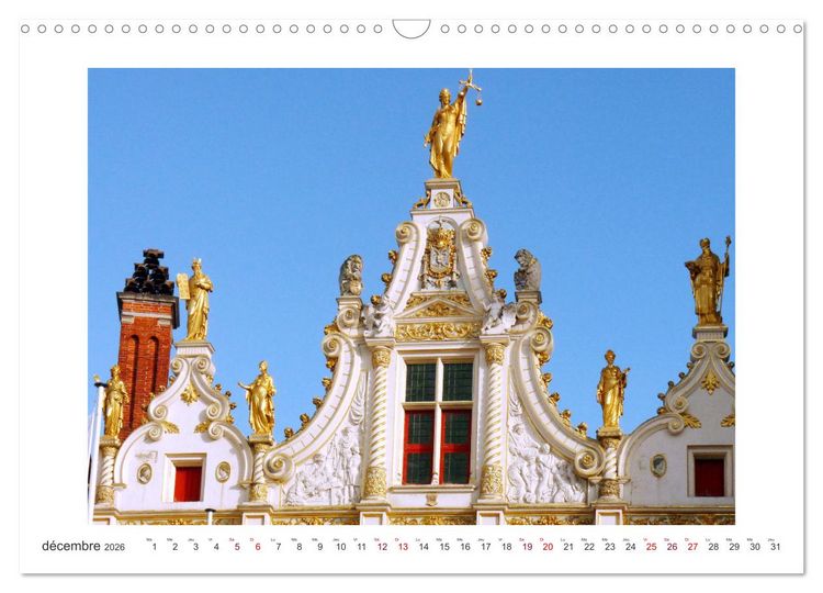 Produktbild: Profiter de Bruges (Calendrier mural 2026 DIN A3 vertical), CALVENDO calendrier mensuel