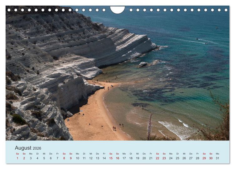 Produktbild: Sizilien &ndash; Die Insel, auf der es keinen Winter gibt (Wandkalender 2026 DIN A4 quer), CALVENDO Monatskalender