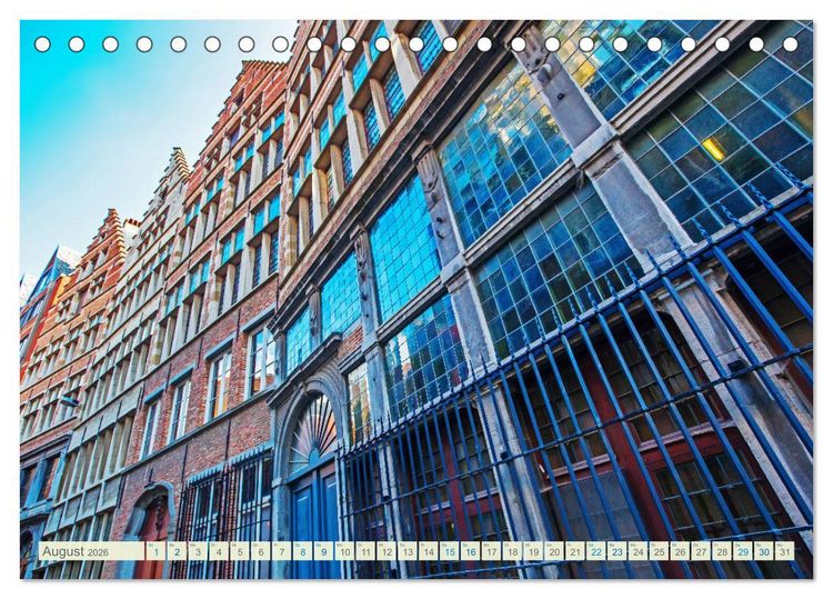 Produktbild: Fotografische Impressionen aus Antwerpen (Tischkalender 2026 DIN A5 quer), CALVENDO Monatskalender