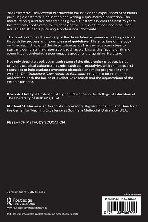 Produktbild: The Qualitative Dissertation in Education