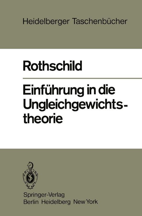 Produktbild: Einf&uuml;hrung in die Ungleichgewichtstheorie