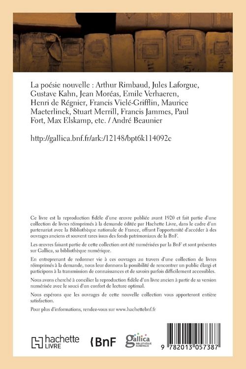 Produktbild: La po&eacute;sie nouvelle