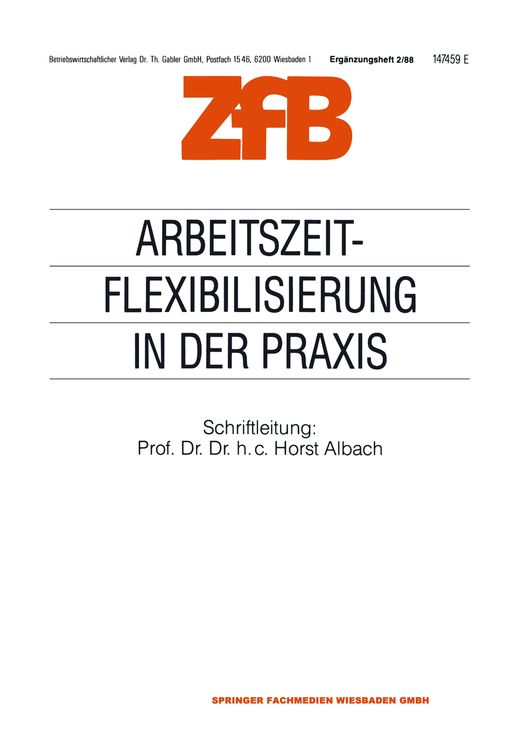 Produktbild: Arbeitszeitflexibilisierung in der Praxis