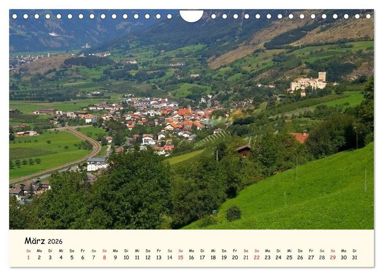 Produktbild: Vinschgau - Die Sonnenseite S&uuml;dtirols (Wandkalender 2026 DIN A4 quer), CALVENDO Monatskalender