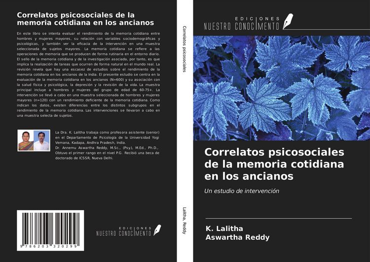 Produktbild: Correlatos psicosociales de la memoria cotidiana en los ancianos