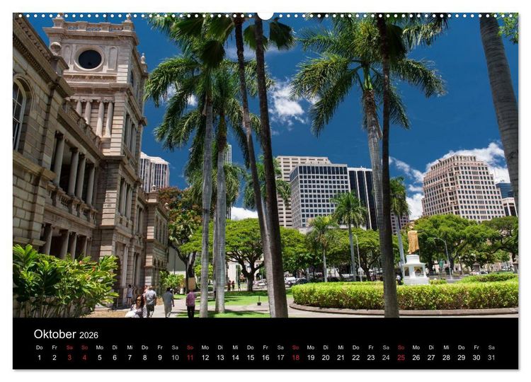 Produktbild: Hawaii - Oahu - Maui (hochwertiger Premium Wandkalender 2026 DIN A2 quer), Kunstdruck in Hochglanz