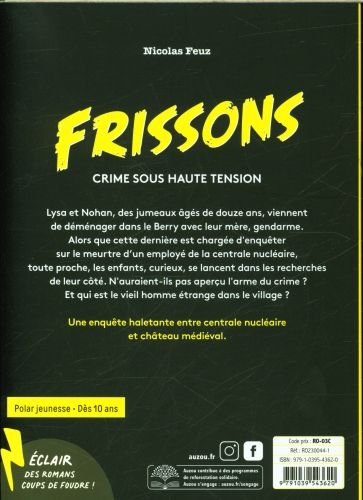 Produktbild: Frissons : crime sous haute tension