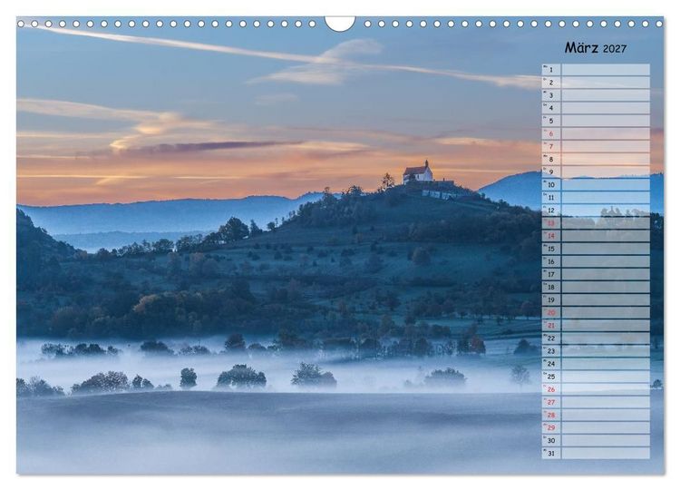 Produktbild: Rund um die Wurmlinger Kapelle (Wandkalender 2027 DIN A3 quer), CALVENDO Monatskalender