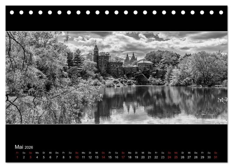 Produktbild: NEW YORK CITY H&ouml;hepunkte im Panoramaformat (Tischkalender 2026 DIN A5 quer), CALVENDO Monatskalender