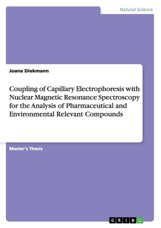 Produktbild: Coupling of Capillary Electrophoresis with Nuclear Magnetic Resonance Spectroscopy for the Analysis of Pharmaceutical and Environmental Relevant Compo