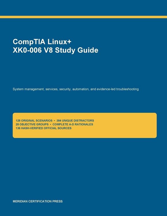 Produktbild: CompTIA Linux+ XK0-006 V8 Study Guide