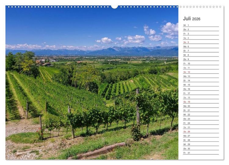 Produktbild: Friaul-Julisch Venetien - zwischen Alpen und Adria (hochwertiger Premium Wandkalender 2026 DIN A2 quer), Kunstdruck in Hochglanz