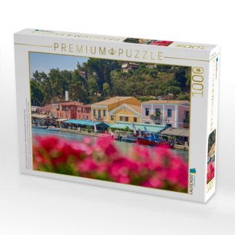 Produktbild: CALVENDO Puzzle Hafen von Katakolon, Griechenland - Farbenfrohe K&uuml;stenstadt am Ionischen Meer | 1000 Teile Lege-Gr&ouml;&szlig;e 64x48cm Foto-Puzzle f&uuml;r gl&uuml;ckliche Stunden
