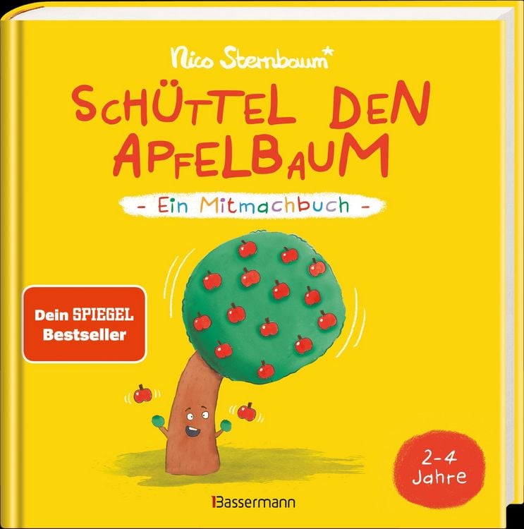 Produktbild: Sch&uuml;ttel den Apfelbaum - Ein Mitmachbuch. F&uuml;r Kinder von 2 bis 4 Jahren. Schaukeln, sch&uuml;tteln, pusten, klopfen und sehen was passiert.