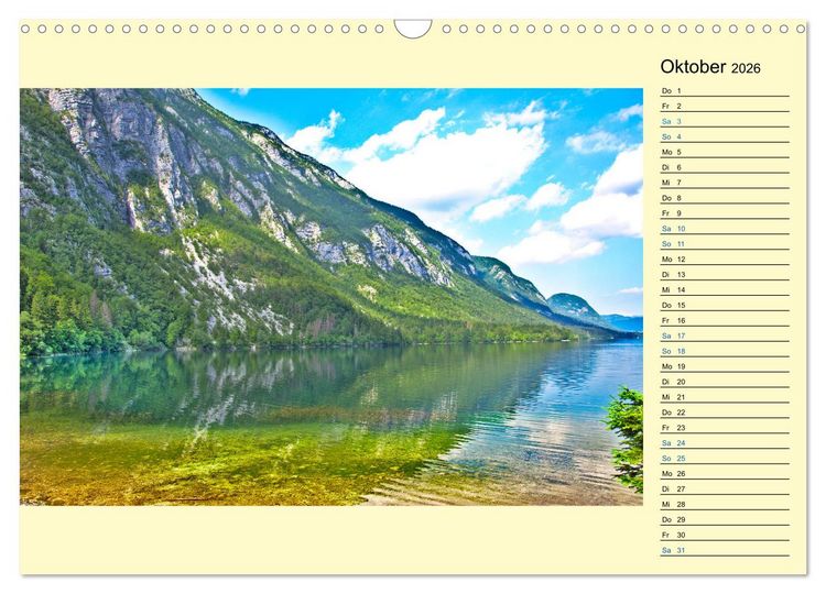 Produktbild: Slowenien - Impressionen eines Naturjuwels (Wandkalender 2026 DIN A3 quer), CALVENDO Monatskalender