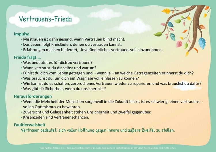 Produktbild: Das Faultier-Prinzip in der Kita: Gelassene Erzieher:innen &ndash; entspannte Kinder