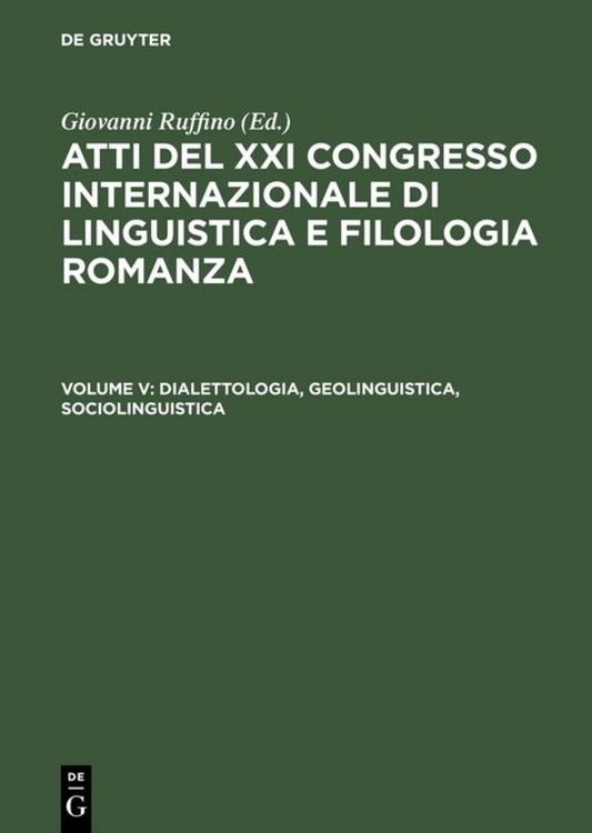 Produktbild: Dialettologia, geolinguistica, sociolinguistica