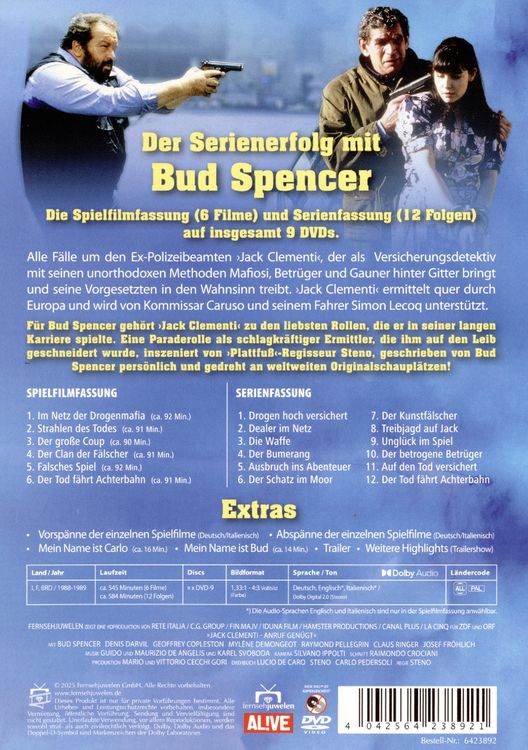 Produktbild: Jack Clementi, Anruf gen&uuml;gt - Special Edition Gesamtedition - Die 6 Spielfilme und TV-Serienfassung [9 DVDs]