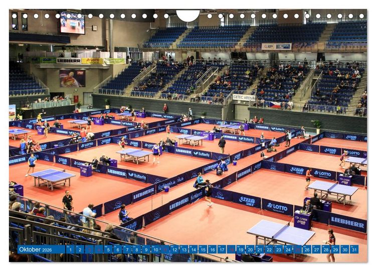 Produktbild: Tischtennis - Der am schnellsten gespielte Sport der Welt (Wandkalender 2026 DIN A4 quer), CALVENDO Monatskalender