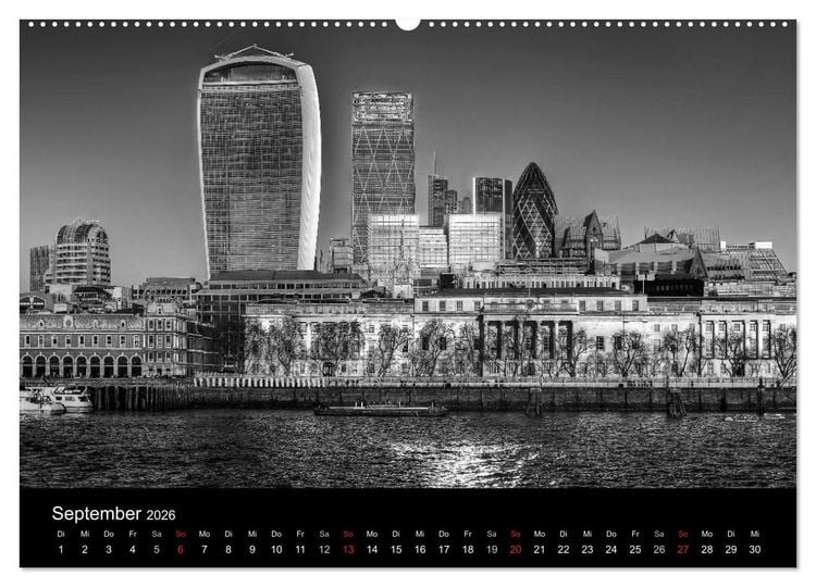 Produktbild: Unterwegs in London (Wandkalender 2026 DIN A2 quer), CALVENDO Monatskalender