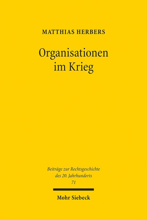 Produktbild: Organisationen im Krieg