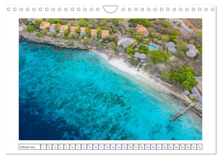 Produktbild: Strand und Meer auf Cura&ccedil;ao (Wandkalender 2026 DIN A4 quer), CALVENDO Monatskalender