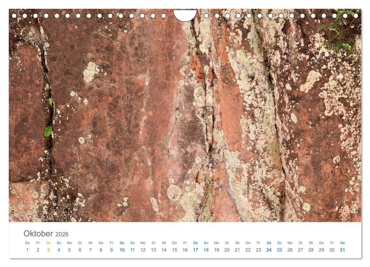 Produktbild: Die Natur als K&uuml;nstlerin - Sch&ouml;nheit der Steine (Wandkalender 2026 DIN A4 quer), CALVENDO Monatskalender