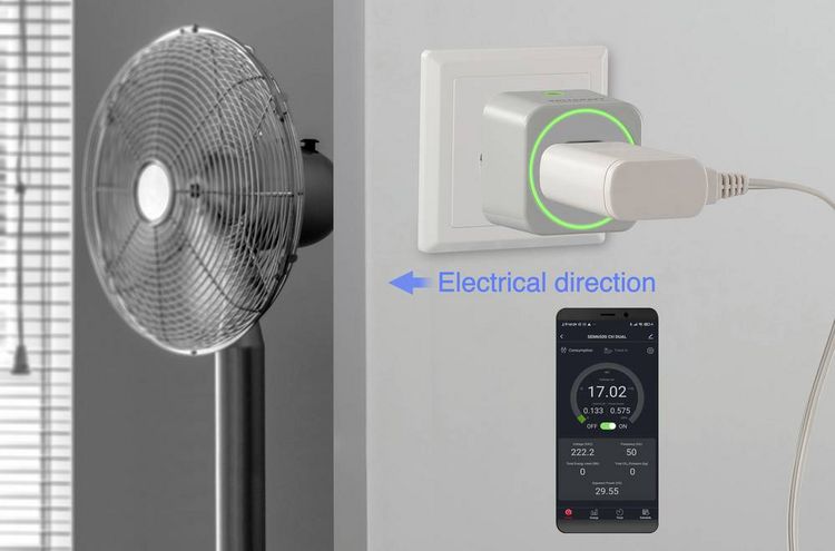 Produktbild: VOLTCRAFT SEM6500 CH DUAL Energiekosten-Messger&auml;t inkl. Funksteckdose, Datenexport, Datenloggerfunktion, Kostenprognose, TRMS