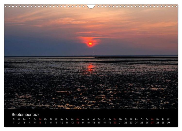 Produktbild: Wattenmeer (Wandkalender 2026 DIN A3 quer), CALVENDO Monatskalender