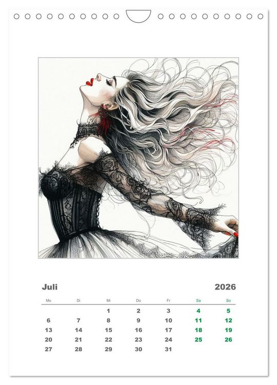 Produktbild: Im Rhythmus der Leidenschaft (Wandkalender 2026 DIN A4 hoch), CALVENDO Monatskalender