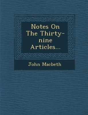 Produktbild: Notes on the Thirty-Nine Articles...