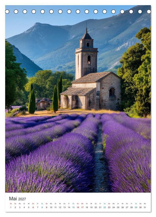Produktbild: Der Sommer bl&uuml;ht violett (Tischkalender 2027 DIN A5 hoch), CALVENDO Monatskalender