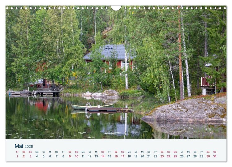 Produktbild: Finnland, Rund um Mikkeli (Wandkalender 2026 DIN A3 quer), CALVENDO Monatskalender