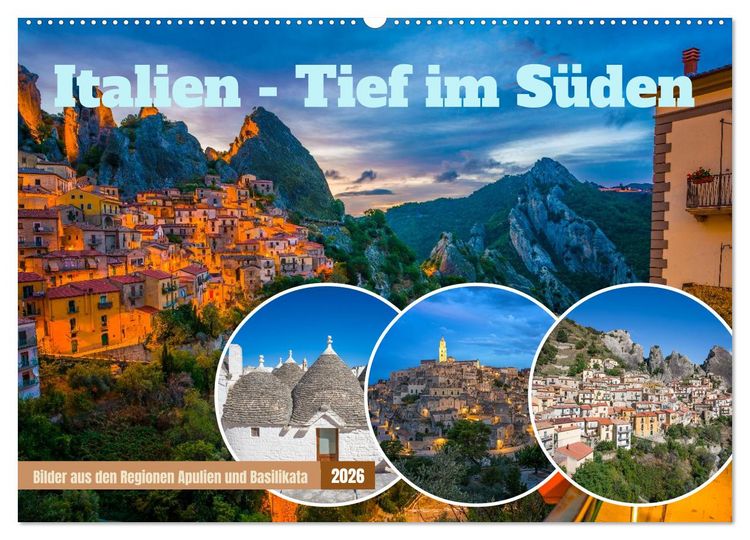 Produktbild: Italien - Tief im S&uuml;den (Wandkalender 2026 DIN A2 quer), CALVENDO Monatskalender