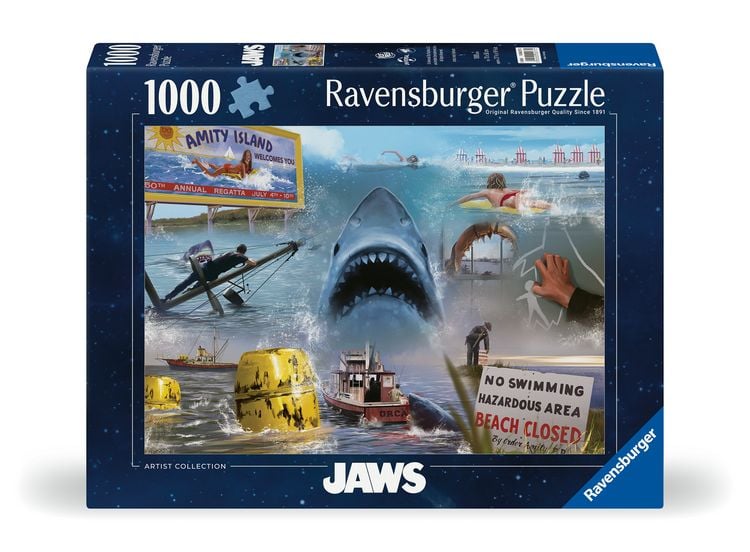 Produktbild: Erwachsenenpuzzle 1000 Teile - Der wei&szlig;e Hai - Jaws