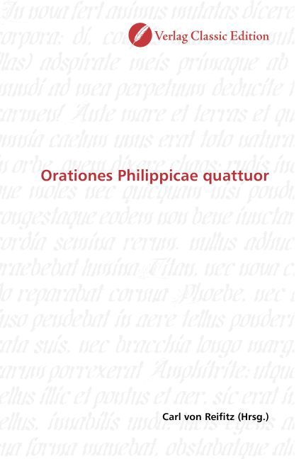 Produktbild: Orationes Philippicae quattuor