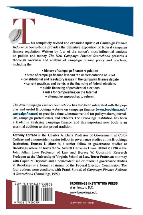 Produktbild: New Campaign Finance Sourcebook