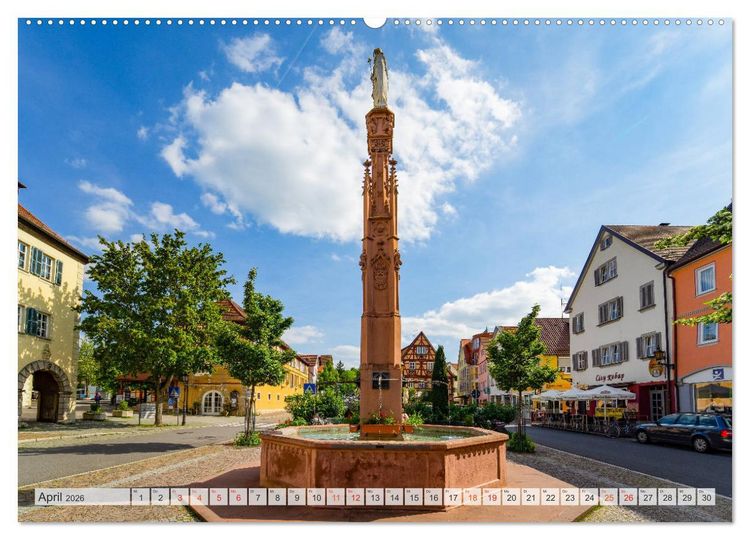 Produktbild: Bad Mergentheim Impressionen (Wandkalender 2026 DIN A2 quer), CALVENDO Monatskalender