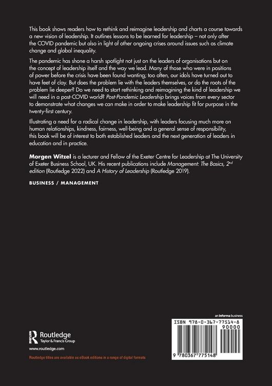 Produktbild: Post-Pandemic Leadership