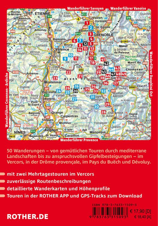 Produktbild: ROTHER Wanderf&uuml;hrer Dauphin&eacute; West: Von Grenoble bis Sisteron. 50 Wanderungen und Mehrtagestouren